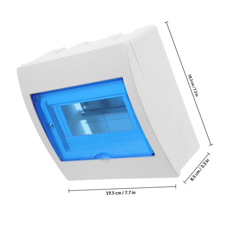 8 Circuit Weatherproof Outdoor Breaker Box Plastic Distribution Panel Cover for Home Hotel - Image 3