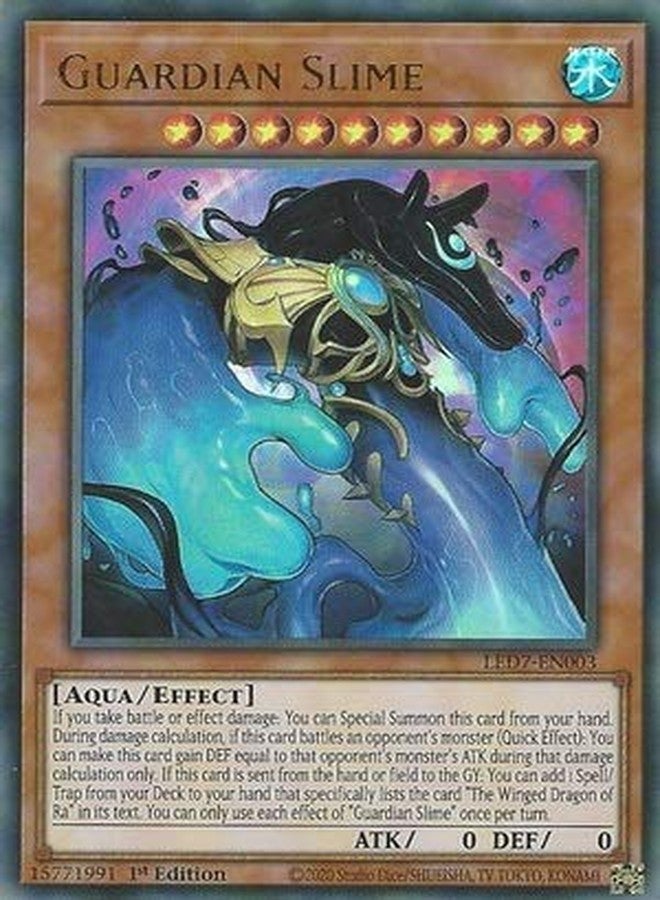 Yu-Gi-Oh! Guardian Slime - LED7-EN003 - Ultra Rare - 1st Edition