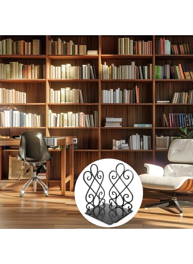 بيوينتي دعامات كتب فاخرة، دعامات كتب عتيقة، حامل منظم عتيق، رفوف مكتب مدرسية. مسند كتب مزخرف - Image 5