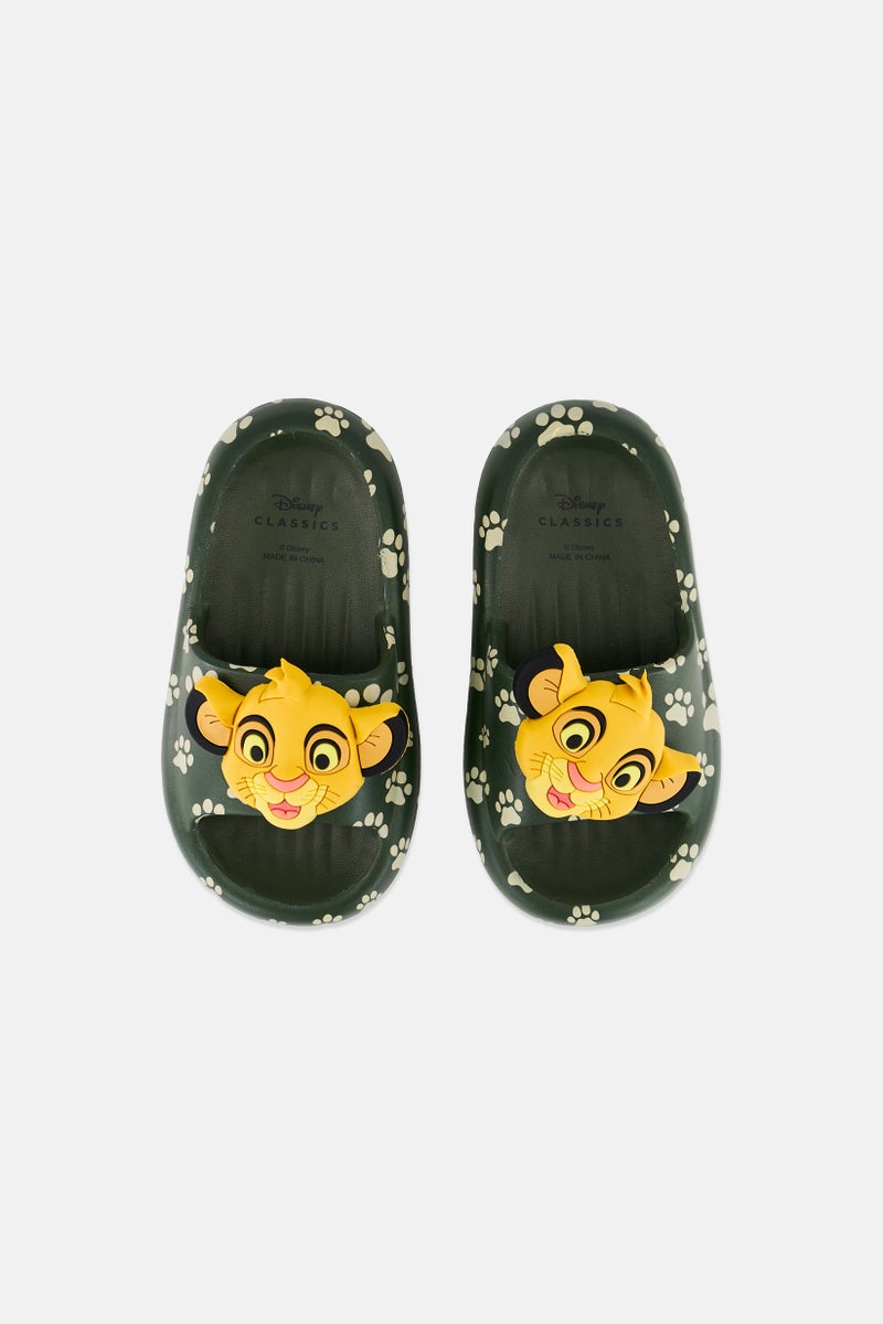 Disney Kids Boy Slip On Lion King Slides, Multicolor  - Image 2