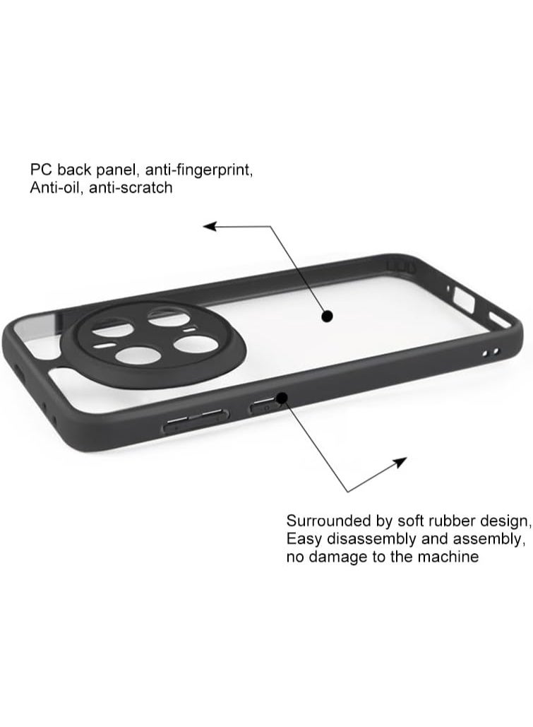 Compatible with Honor Magic 7 Pro 5G Case Grade Shockproof Anti-Yellowing, Slim Protective Phone Case Full Bumper Cover With Camera Lens Protective - Black - Image 4