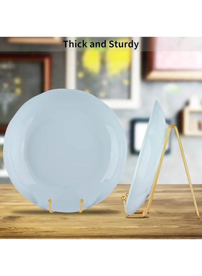 6 حامل عرض ذهبي مقاس 6 بوصات 5 قطع حامل معدني متين للصور واللوحات التحف - Image 5