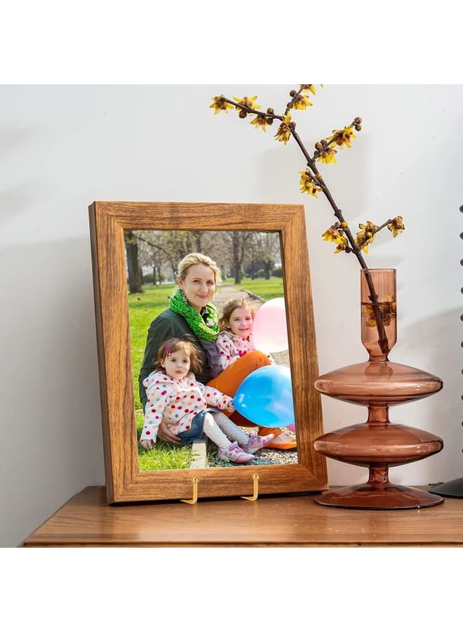 6 حامل عرض ذهبي مقاس 6 بوصات 5 قطع حامل معدني متين للصور واللوحات التحف - Image 3