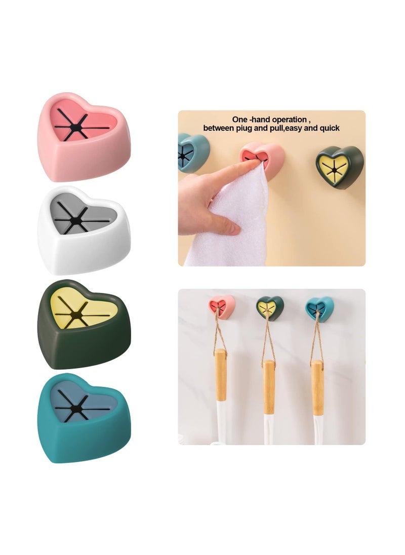 Generic Towel Hook Holder Grabber, 20 Pcs Kitchen Towel Holder, Drill Free Self Adhesive Push Hooks Firmly Hook, Camper Accessories, Innovative Small Towel Hook, for Bathroom Kitchen Travel RV Camper  - Image 5