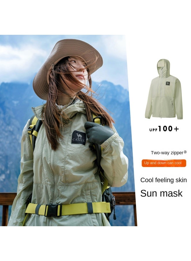 كاميل سترة واقية من الشمس ذات تبريد عالي UPF100+، ملابس خارجية مبردة مضادة للأشعة فوق البنفسجية للجنسين على طراز الأزواج - Image 2
