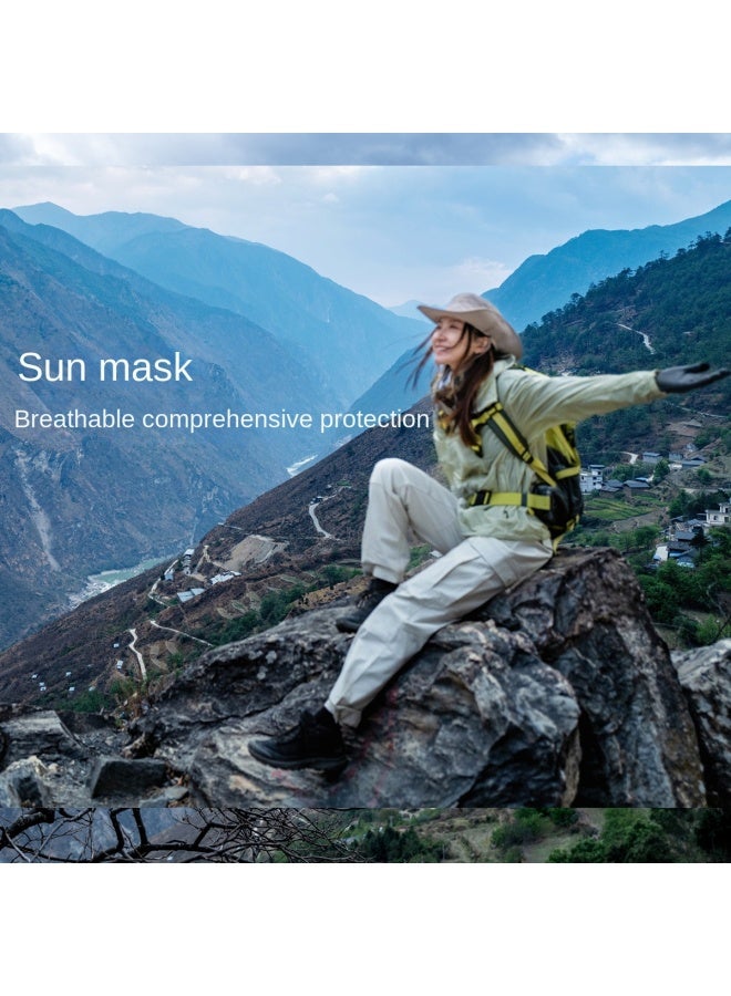 كاميل سترة واقية من الشمس ذات تبريد عالي UPF100+، ملابس خارجية مبردة مضادة للأشعة فوق البنفسجية للجنسين على طراز الأزواج - Image 4