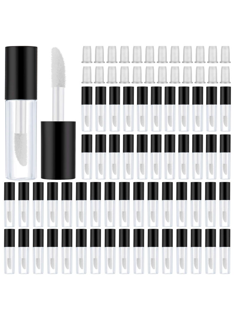 SUNSAR 20 Pieces Empty Tubes 0.8ml Transparent Containers Clear Refillable Bottles with Rubber Stoppers - Image 1