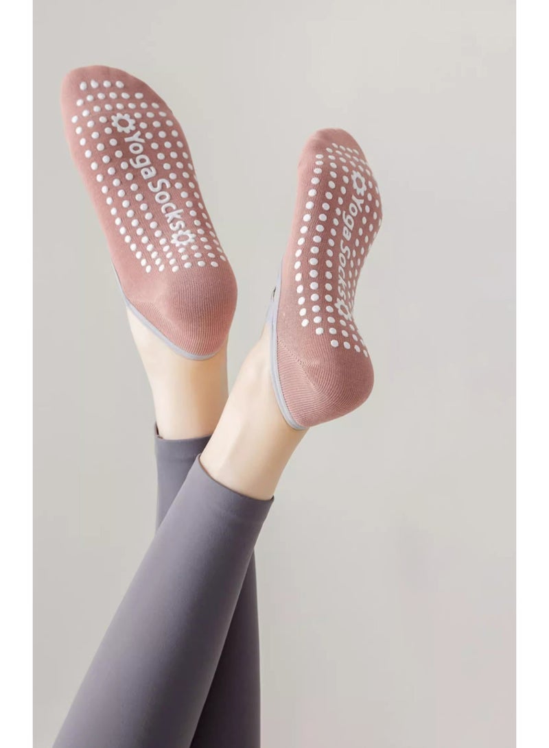 جوارب يوغا مضادة للانزلاق للنساء، جوارب بيلاتس غير قابلة للانزلاق، 3 أزواج في العبوة - Image 5