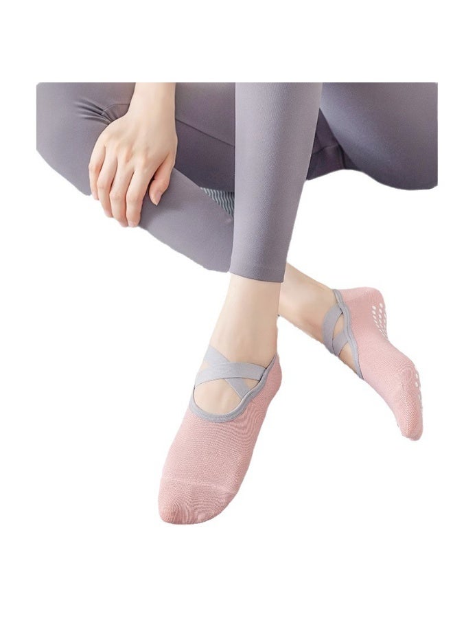 جوارب يوغا مضادة للانزلاق للنساء، جوارب بيلاتس غير قابلة للانزلاق، 3 أزواج في العبوة - Image 4