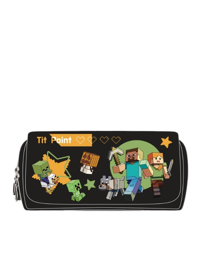 Minecraft peripheral pencil case junior high school students boys and girls multifunctional large-capacity stationery pencil case - Image 1