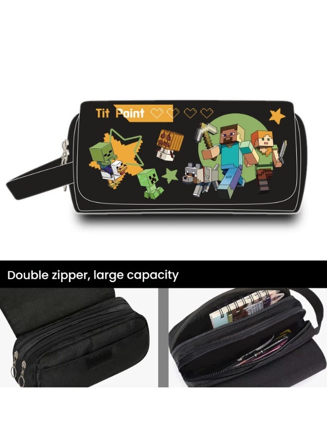 Minecraft peripheral pencil case junior high school students boys and girls multifunctional large-capacity stationery pencil case - Image 2
