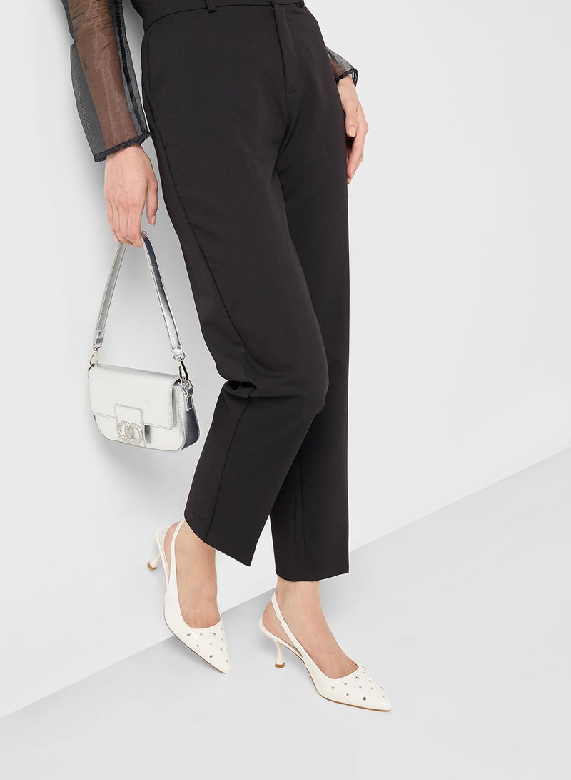Ginger Studded Slingback Heeled Pump  - Image 5