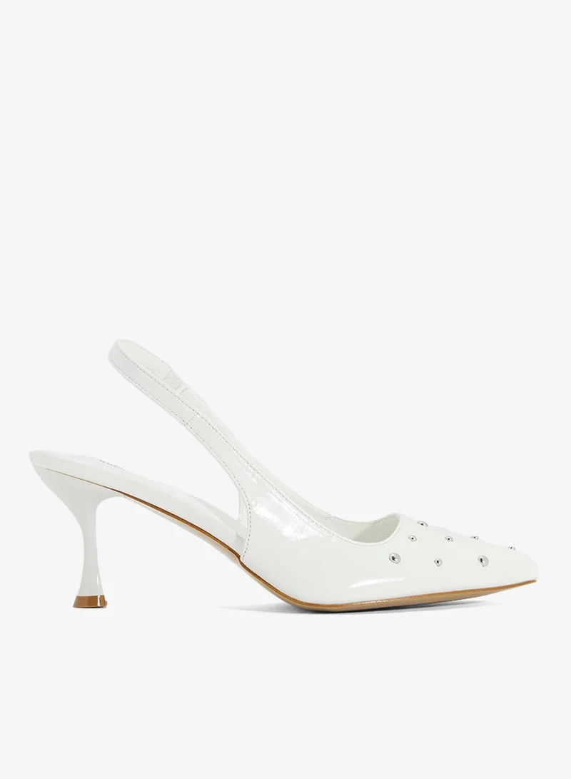 Ginger Studded Slingback Heeled Pump