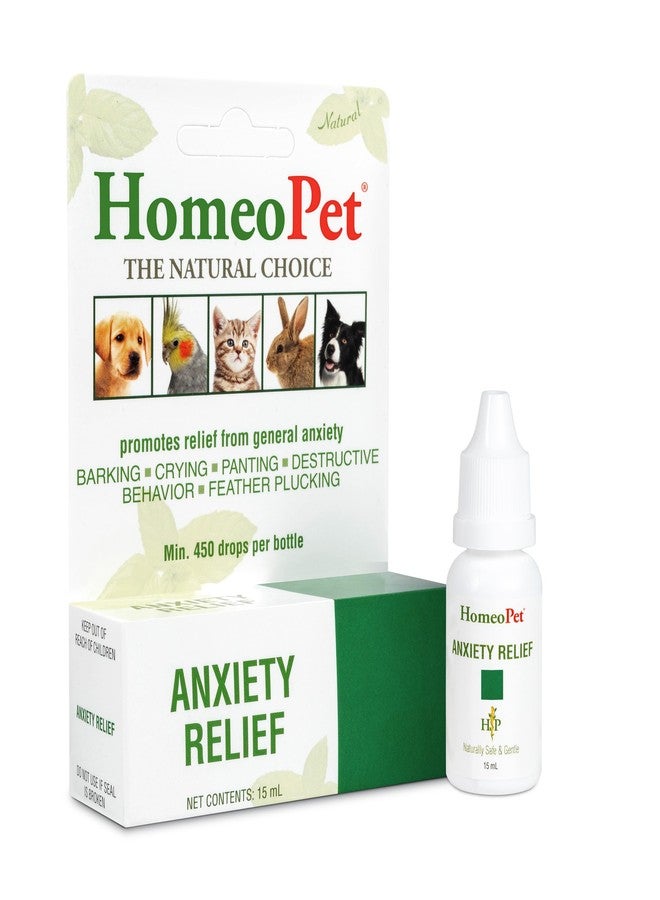 HomeoPet Anxiety Relief Medicine for Pets, Natural Anxiety Relief for Dogs and Cats, Cat and Dog Calming Medicine, 15 Milliliters - Image 1