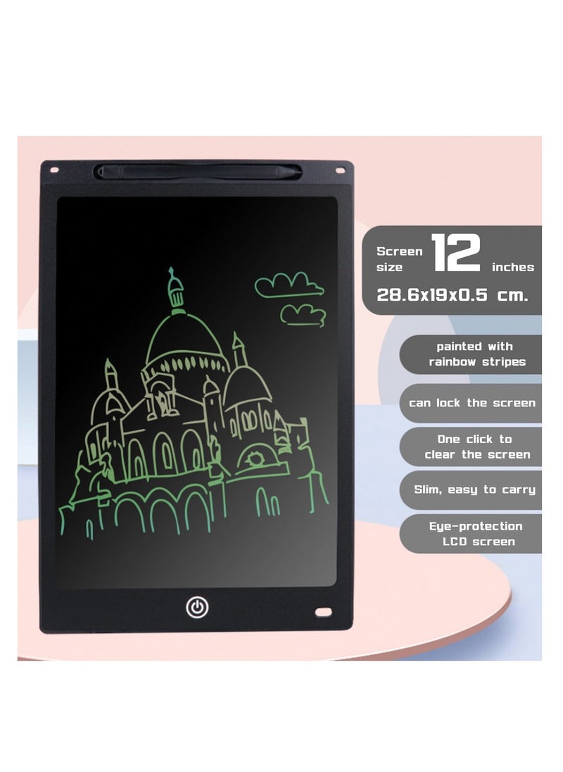 Generic Reusable Drawing Doard, Portable LCD Writing Tablet with Stylus, with High Fluency and Sensitivity.  - Image 2