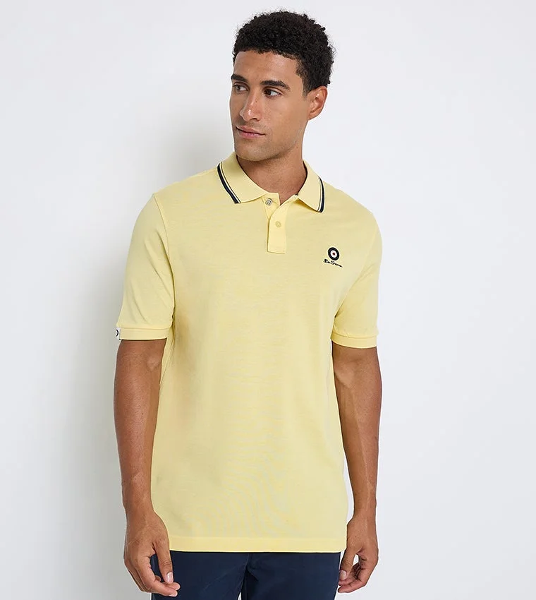 بين شيرمان Ben Sherman Men's Short Sleeve Solid Polo Tees