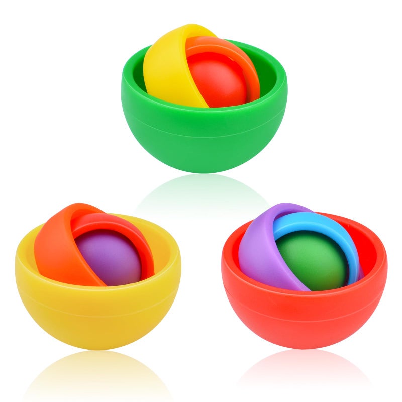 Yrissmiss Fidget Toys for Kids Fidget Spinner Adults 3PC Gifts for Boys Girls Teens ADHD Autism Stress Relief Quiet Finger Toys Classroom - Image 2