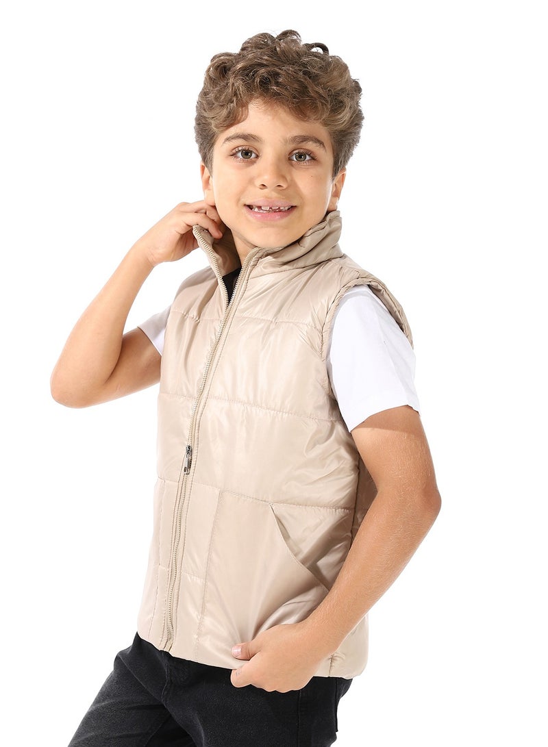 Andora Turtle Neck Bomber Vest For Boys - Image 2
