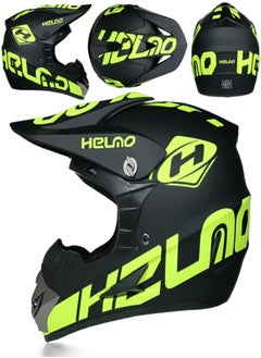 VarietyVoyageD 4-Piece Full Face Racing Motorcycle Helmet Kit Protective Gear Motorcycle Helmets Street Bike Racing Moto Helmet Cartoon Car Helmet Electric Car Helmet Suitable For Young Boys And Girls ﻿  - Image 3