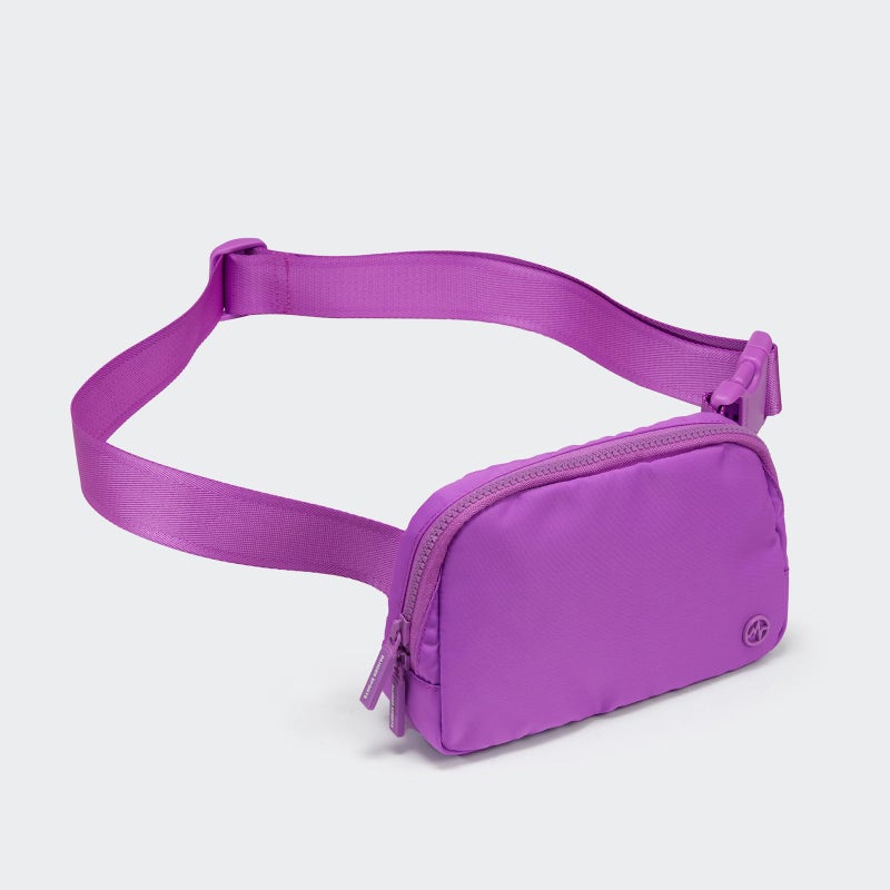 Pander Two Way Zipper Fanny Pack Nylon Everywhere Belt Bag for Women, Water Repellent Waist Packs, Crossbody Bags with Adjustable Strap (Violet). - Image 3