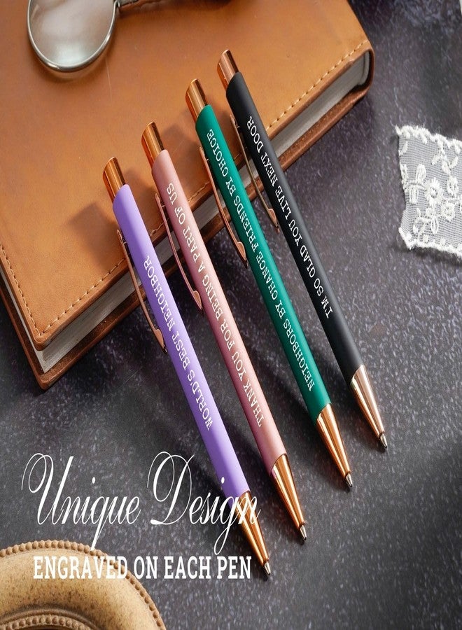 InnoBeta Gifts for Neighbors - Awesome Neighbor Gift, Pens for Good Neighbors, Unique Practical Gift Idea for Community Friends, Writing Pens for Christmas, Holiday Greetings, House Warming (4 Pack) - Image 2