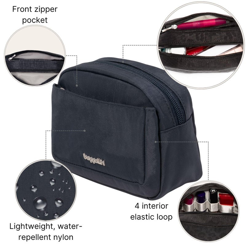 Baggallini Small Pocket Cosmetic - Lightweight 6X4 Makeup Bag - Travel Essentials Makeup Organizer - Image 3