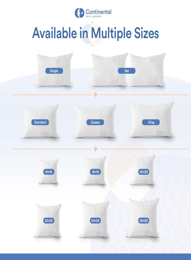 Continental Bedding Feather Proof, Waterproof and Down Proof Zippered Fleece Throw Pillow Protectors Plush Comfort 18x18 Inch - Pack of 1 - Image 2