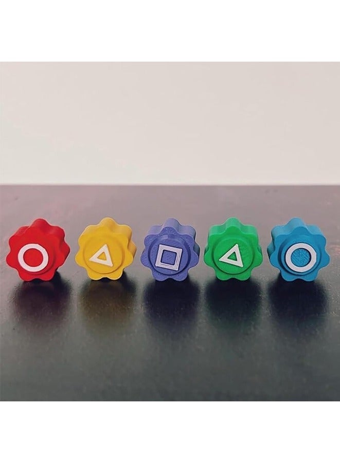 5PCS Gonggi Jack Stone Pebbles Set, Stone Catching Game,Hand Eye Coordination Training Toy, Family Travel Games - Image 4