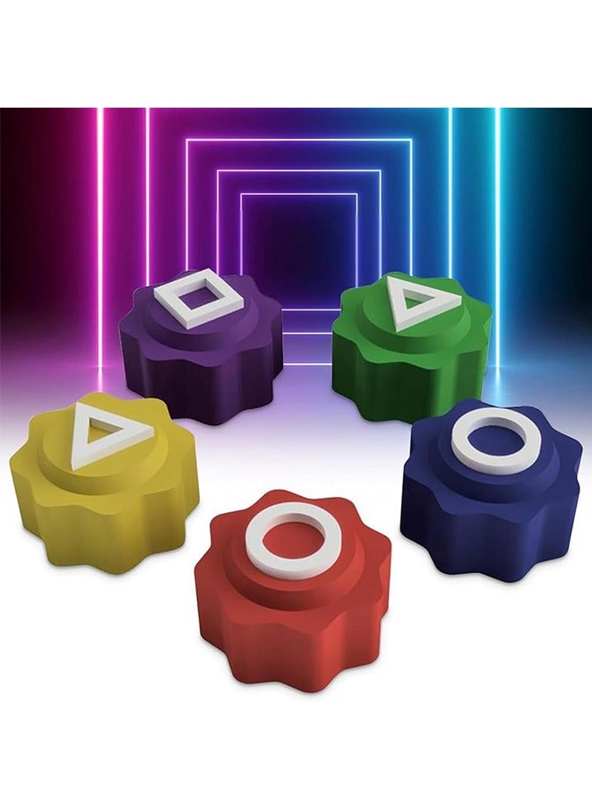 5PCS Gonggi Jack Stone Pebbles Set, Stone Catching Game,Hand Eye Coordination Training Toy, Family Travel Games - Image 2