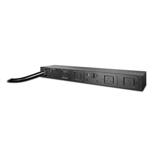 APC Rack Mount PDU, Basic 208V/30A, (4) Outlets, 1U Horizontal Rackmount (AP9570) - Image 1