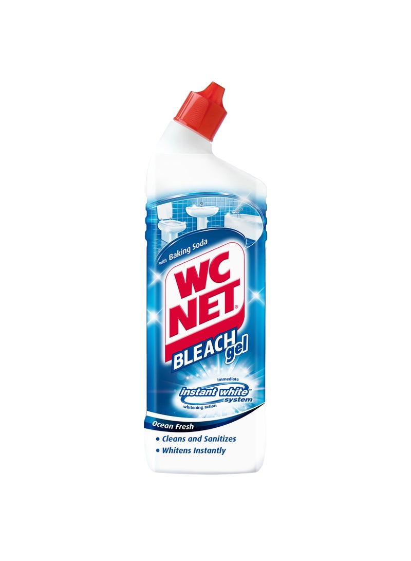 Wc Net Bleach Gel Extra White Ocean Fresh 750ml - Image 1