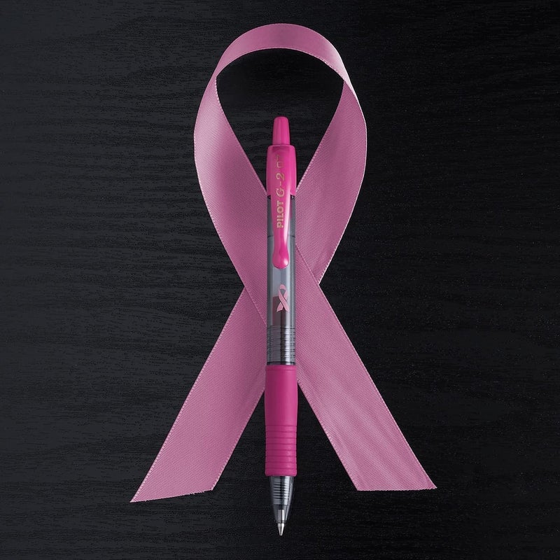 PILOT G2 Premium Pink Ribbon Retractable Gel Roller Ball Pen, Fine Point, Black Ink, 12-Pack (31332) - Image 4