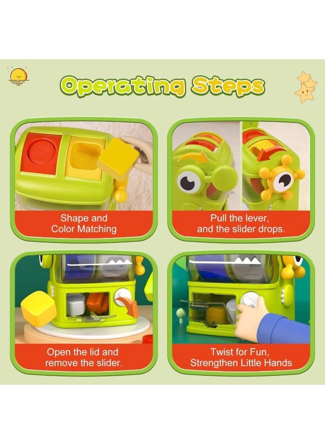 Lurui Shape & Color Sorting Montessori Toys for Toddlers 1-3, Sensory Toys, Preschool Learning Activities Matching Game, Educational Toy for Fine Motor Skills, Travel Gift for Boys and Girls - Image 2