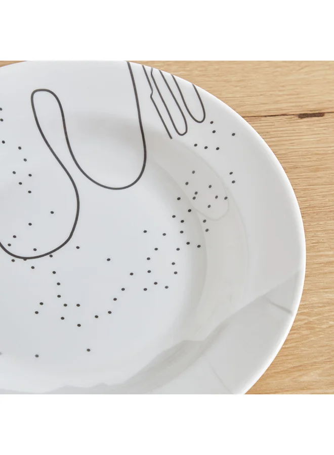 Home Box Grace Soup Plate 23 x 23 cm