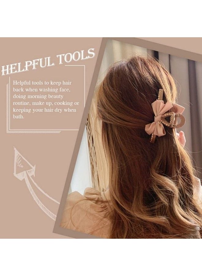 Beaupretty 2Pcs Large Hair Claw Clips Big Hair Clips Jaw Barrettes Bowknot Hair Clip For Thick And Thin Hair For Women Girls  - Image 4