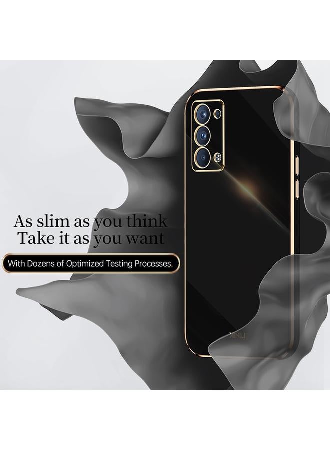 شين لي تونج جراب لهاتف OPPO Reno6 Pro+ 5G بحافة مستقيمة 6D مطلي بالكهرباء من مادة TPU - Image 5