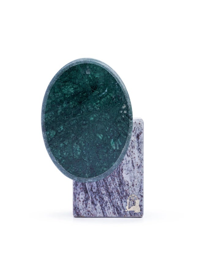 Layers Floral Vase – Small | Natural Marble - Image 2