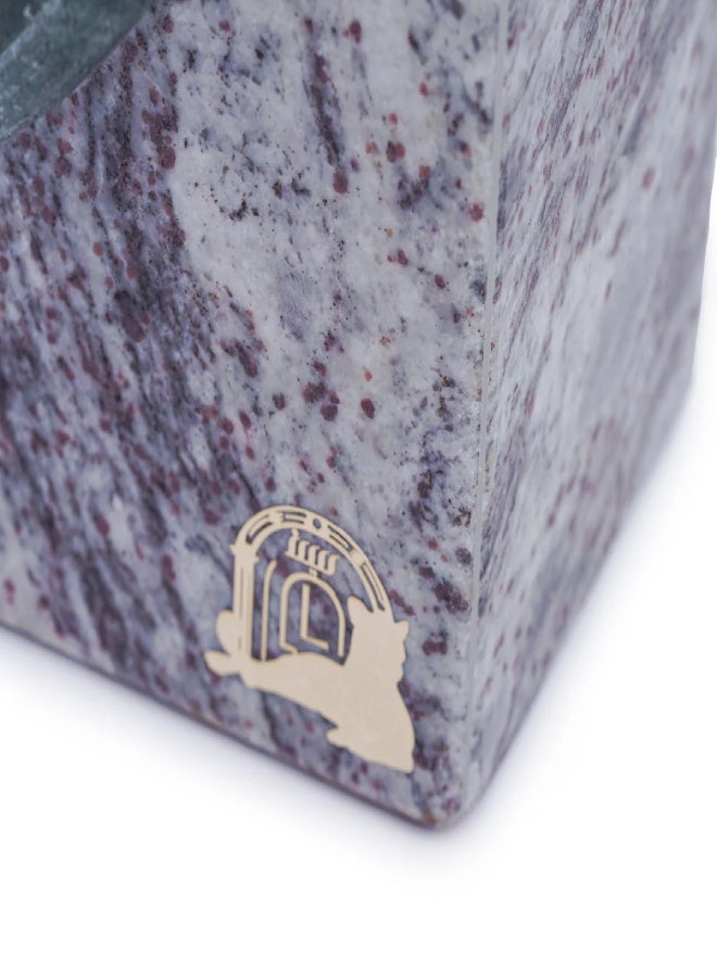 Layers Floral Vase – Small | Natural Marble - Image 4