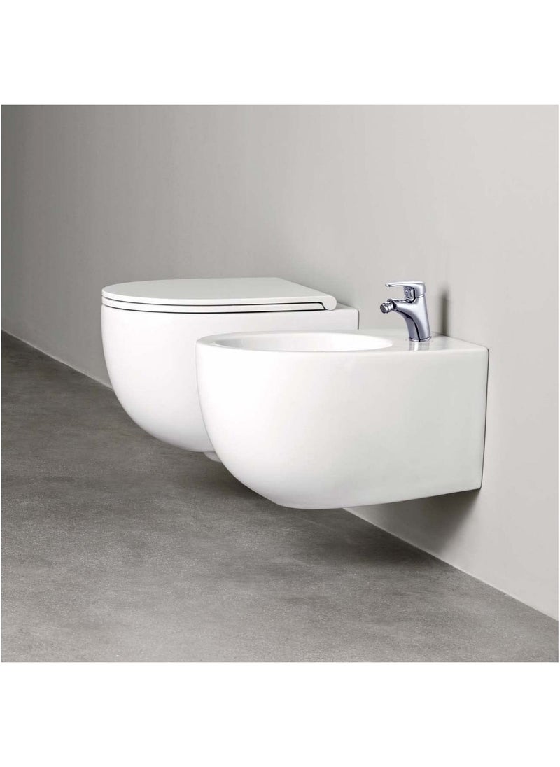 HESANIT HESANIT Single Lever Bathroom Bidet Faucet Mixer With Pop Up Waste Chrome - 32873A  - Image 2