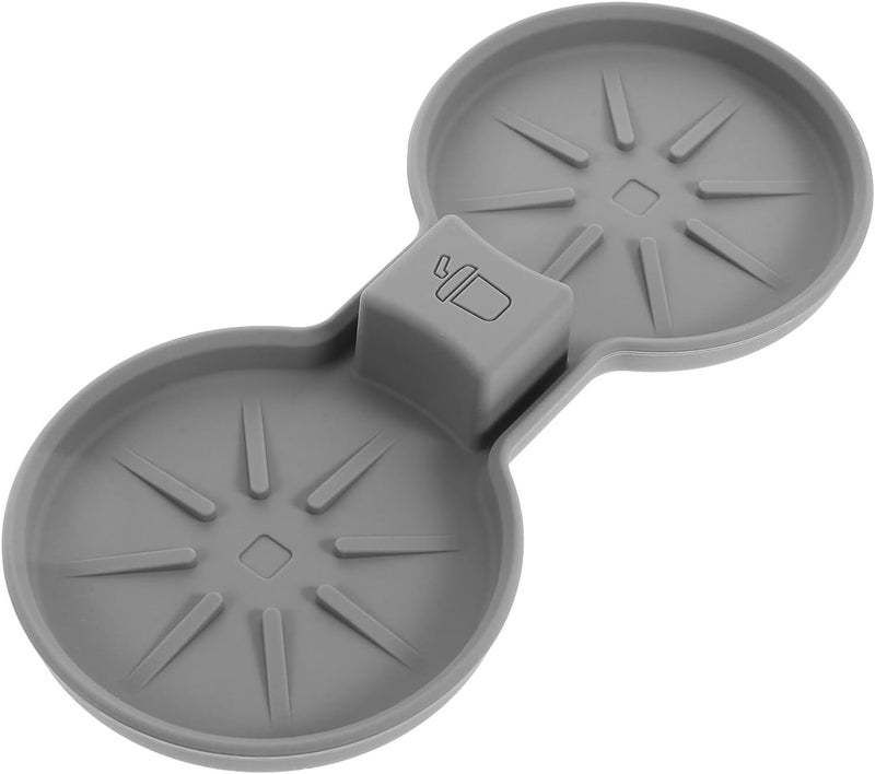 GANAZONO Car Cup Holder Insert Mat Non-Slip Waterproof Center Console Cup Holder Coaster Pad for Car Interior Gray Spill-Proof Automotive Accessory - Image 1