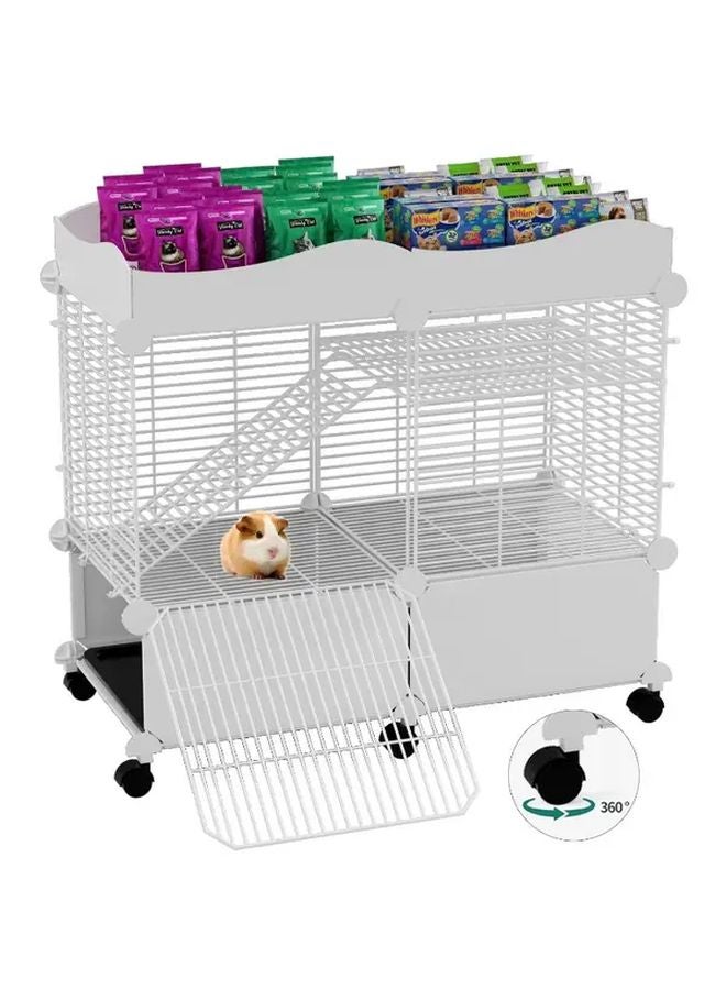 4Pcs Universal Pet Cage Wheel With Brake For Small Animals - Image 3