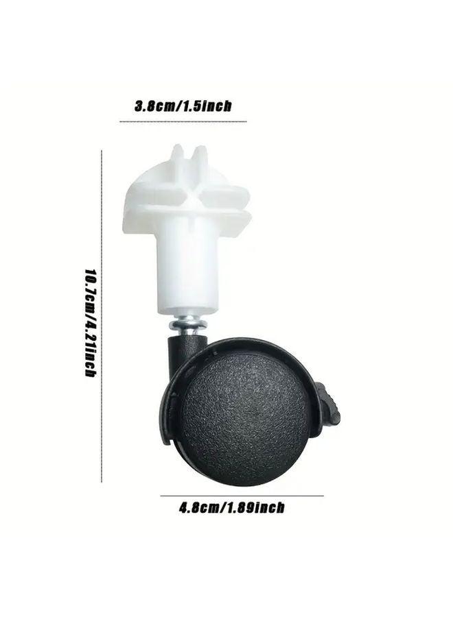 4Pcs Universal Pet Cage Wheel With Brake For Small Animals - Image 4