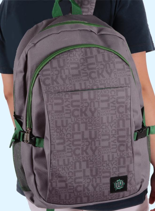 Biggdesign Grey Moods Up Laptop Backpack with USB Charging Port - Image 4