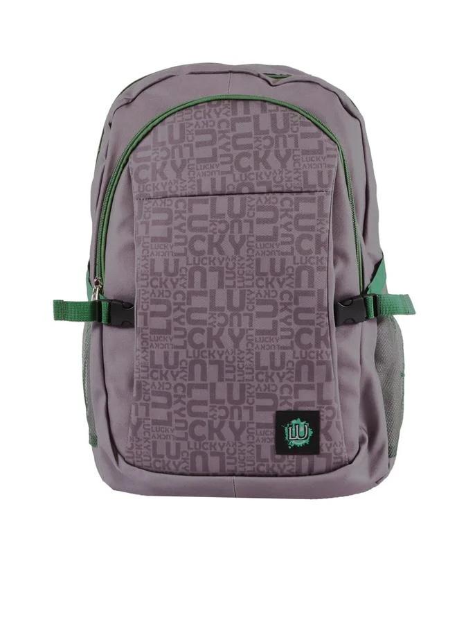 Biggdesign Grey Moods Up Laptop Backpack with USB Charging Port
