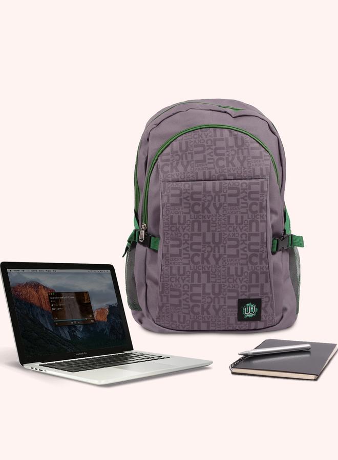 Biggdesign Grey Moods Up Laptop Backpack with USB Charging Port - Image 5