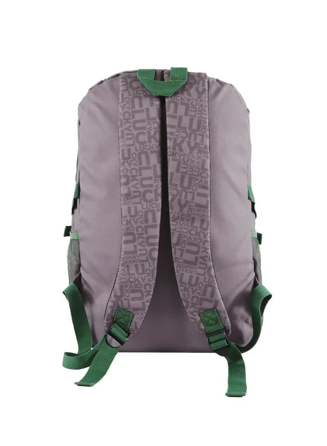 Biggdesign Grey Moods Up Laptop Backpack with USB Charging Port