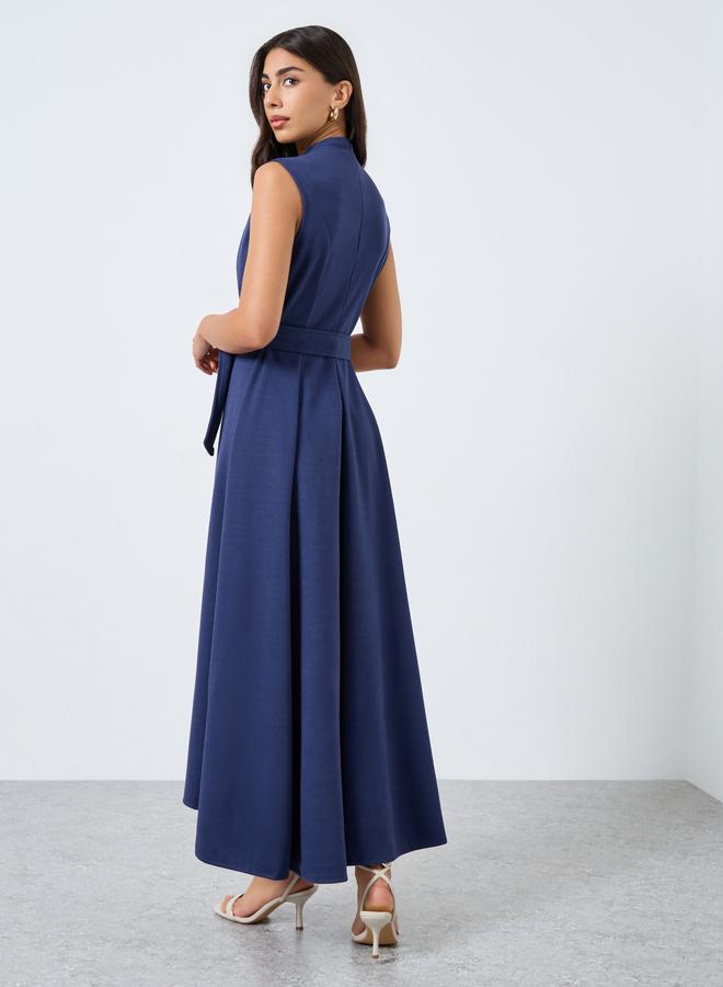 ستايلي فستان طويل بلا أكمام وحافة واسعة - Image 5