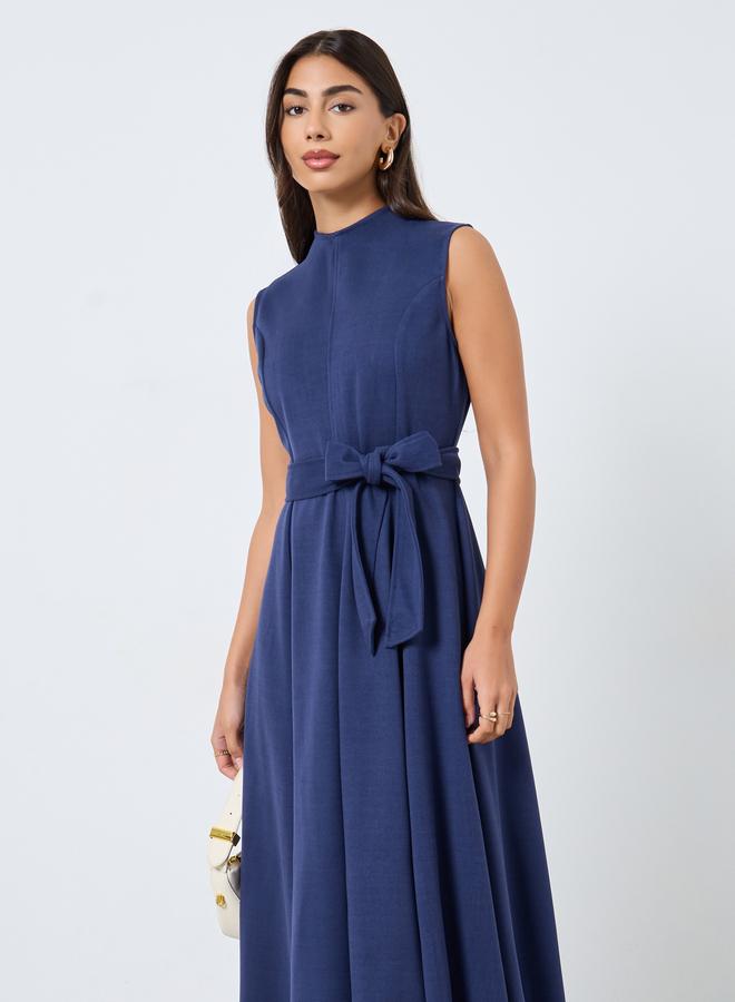 ستايلي فستان طويل بلا أكمام وحافة واسعة - Image 3