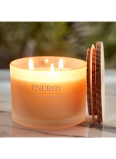 Home Box Nourish Energy Jar Candle with Wooden Lid 292 g  - Image 2