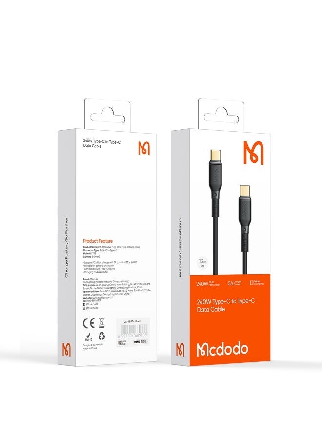 Mcdodo Cable CA-3310 240W 5A Fast Charge Type-C to Type-C - Image 1